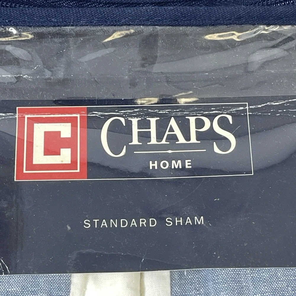 NEW Chaps Ralph Lauren‎ Nantucket Garden Standard Pillow Sham Plaid Discontinued
